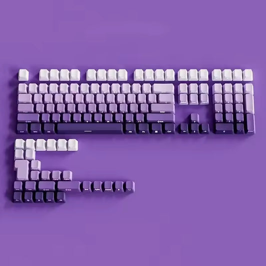 Light Purple Gradient Side Engraved OEM Keycaps