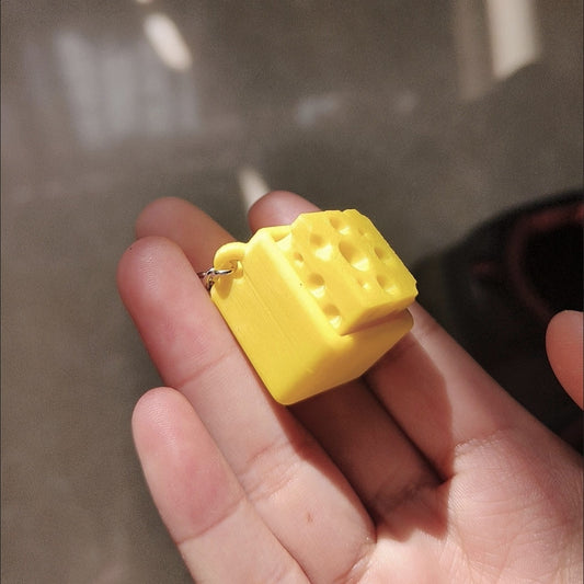 Cheese Themed Switch Tester Keychain With Switch