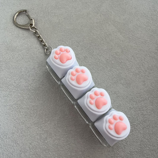 Cat Paws Switch Tester Fidget Keychain