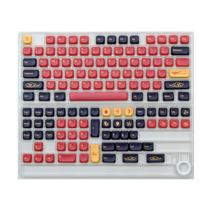 GMK Red Samurai PBT KOA Profile Keycaps Set
