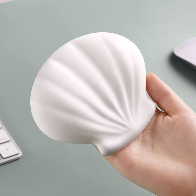 Silicone Filled Shell Shaped Keyboard Mouse Wrist Rest