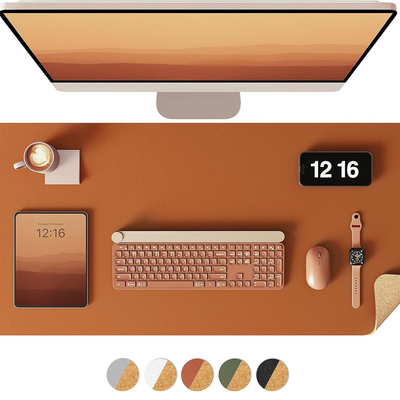 Premium PU Finish Deskpad 900x400mm