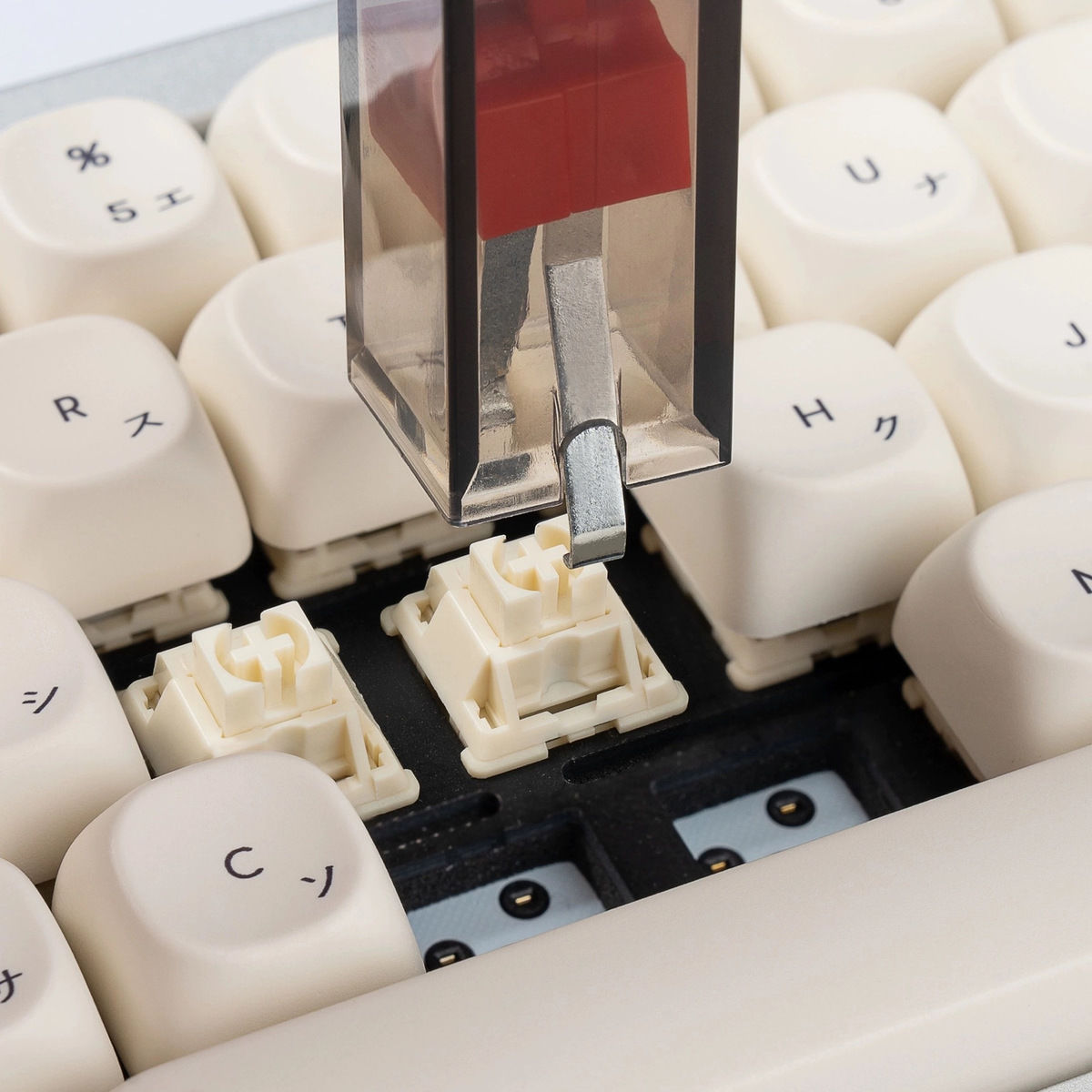 2 in 1 Keycaps & Switch Puller Transparent