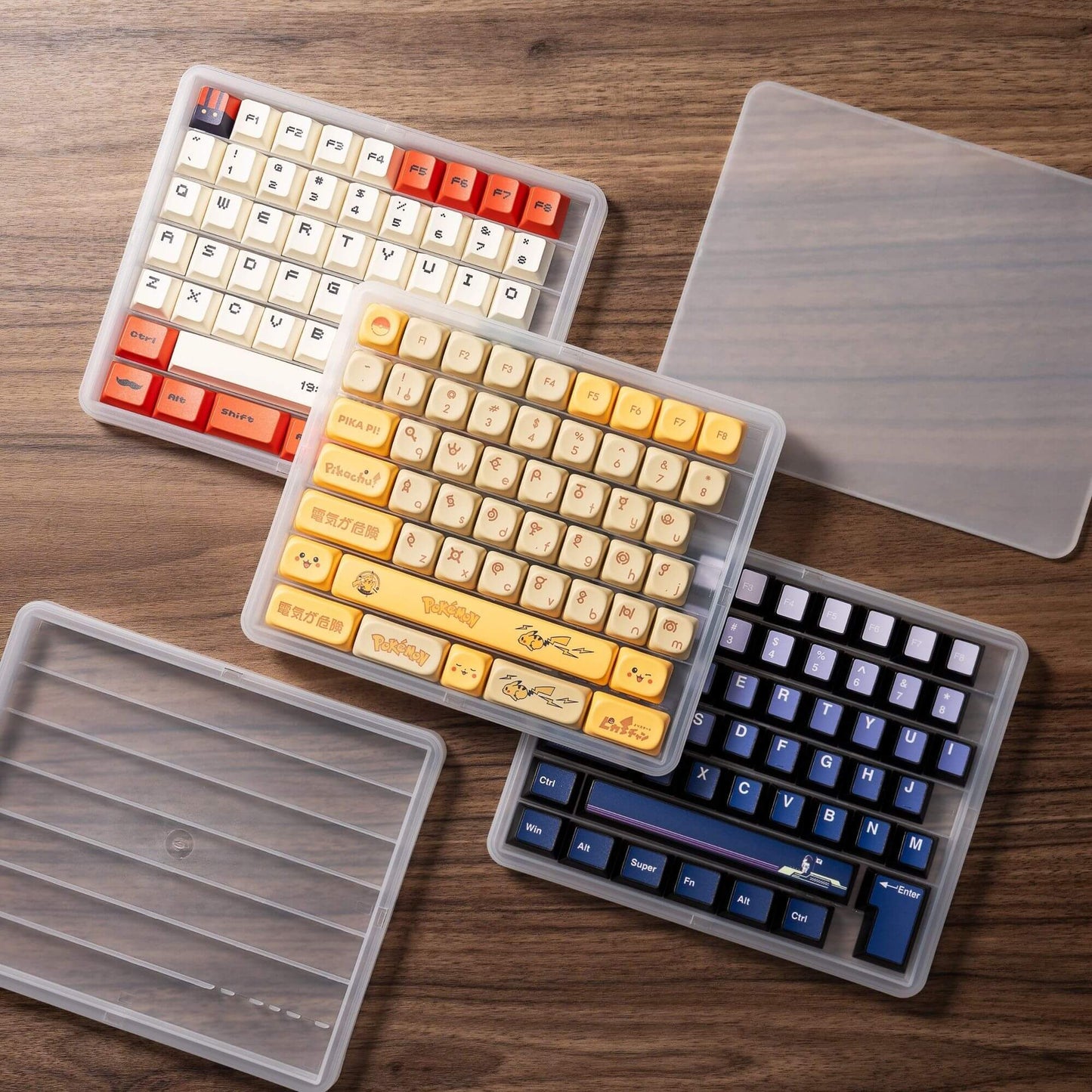 Frosted Triple Layer Keycap Container Box