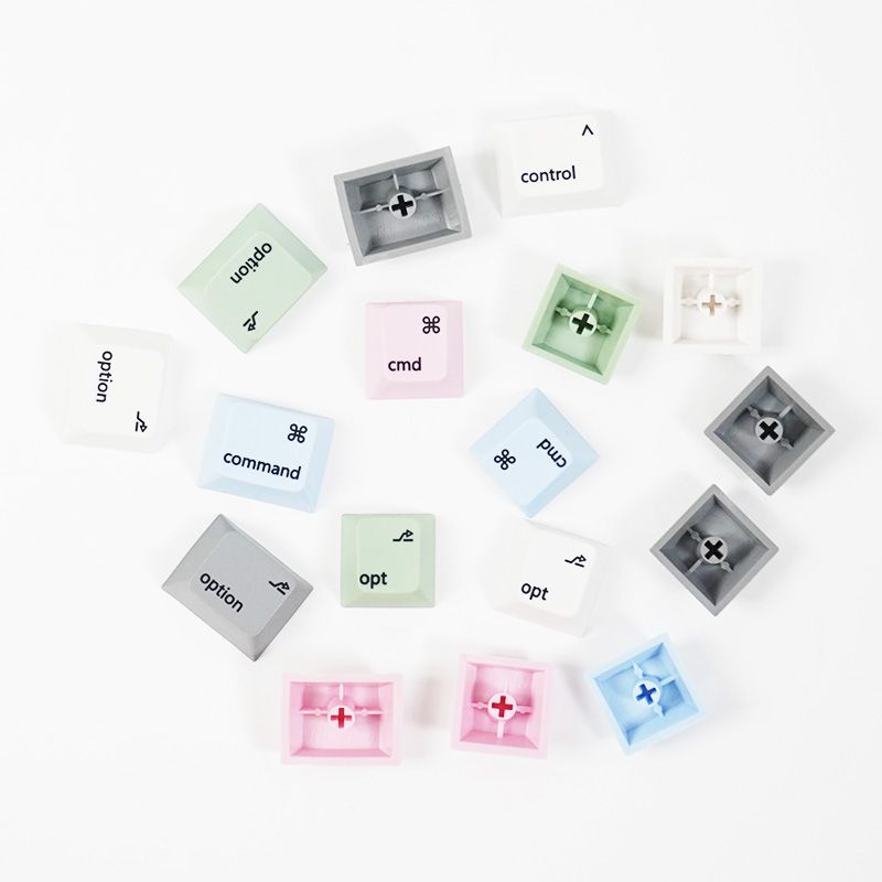 Mac Layout Command Option PBT Keycaps - Set of 6 Keys