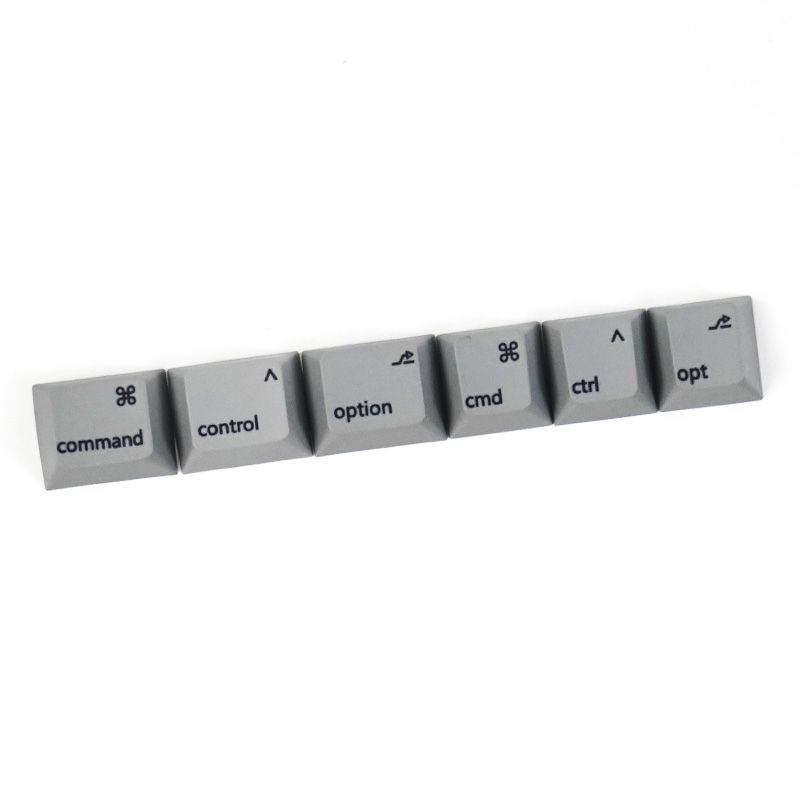 Mac Layout Command Option PBT Keycaps - Set of 6 Keys