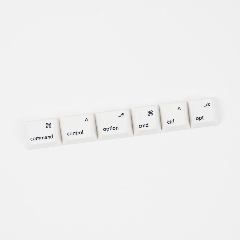 Mac Layout Command Option PBT Keycaps - Set of 6 Keys