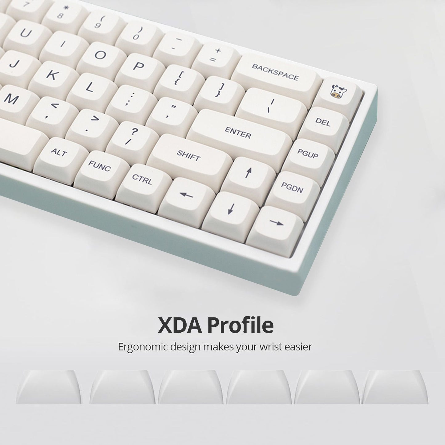 Minimal White XDA PBT Keycaps Set