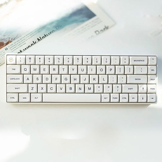 Minimal White XDA PBT Keycaps Set