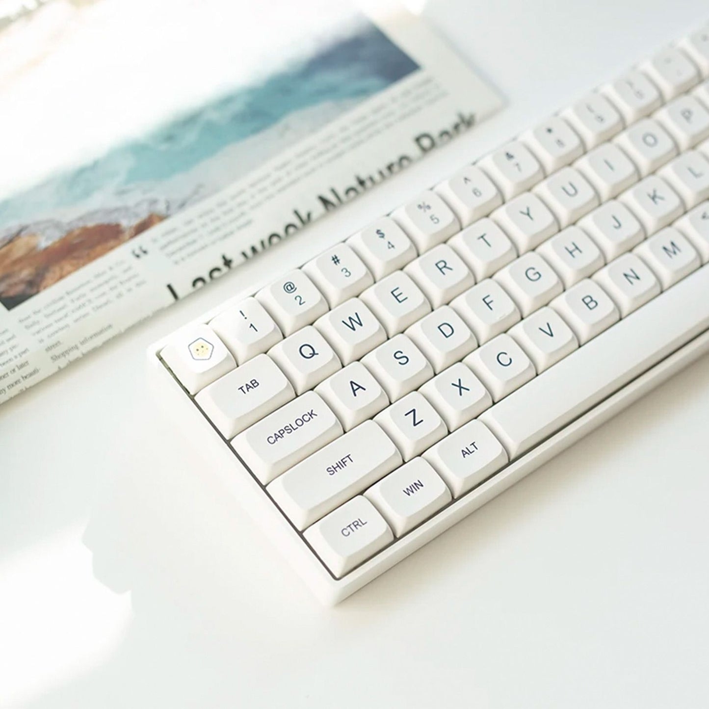 Minimal White XDA PBT Keycaps Set