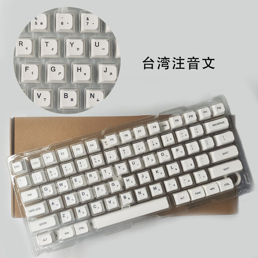 Minimal White XDA PBT Keycaps Set