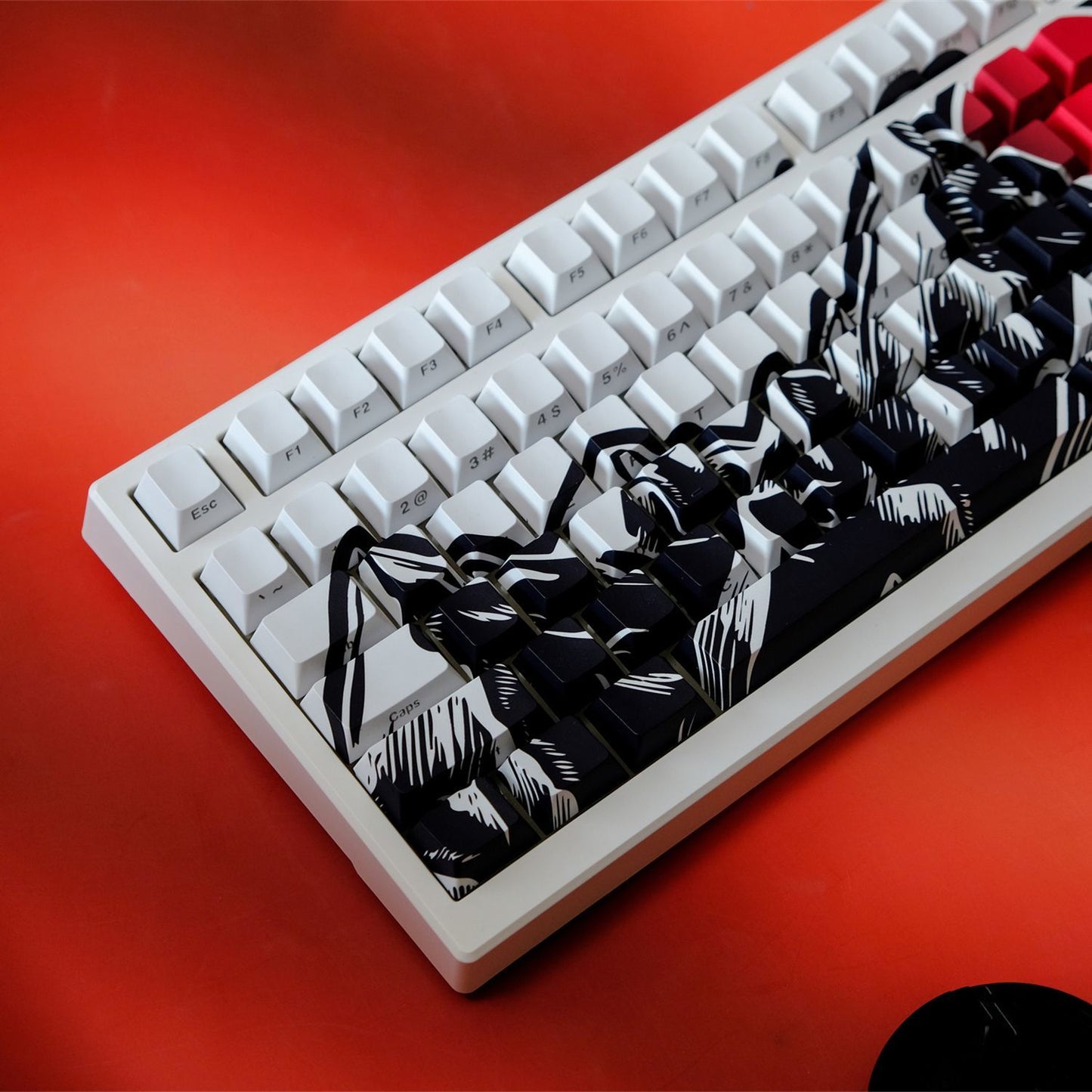 Akatsuki Cherry Profile Side Engraved PBT Keycaps Set