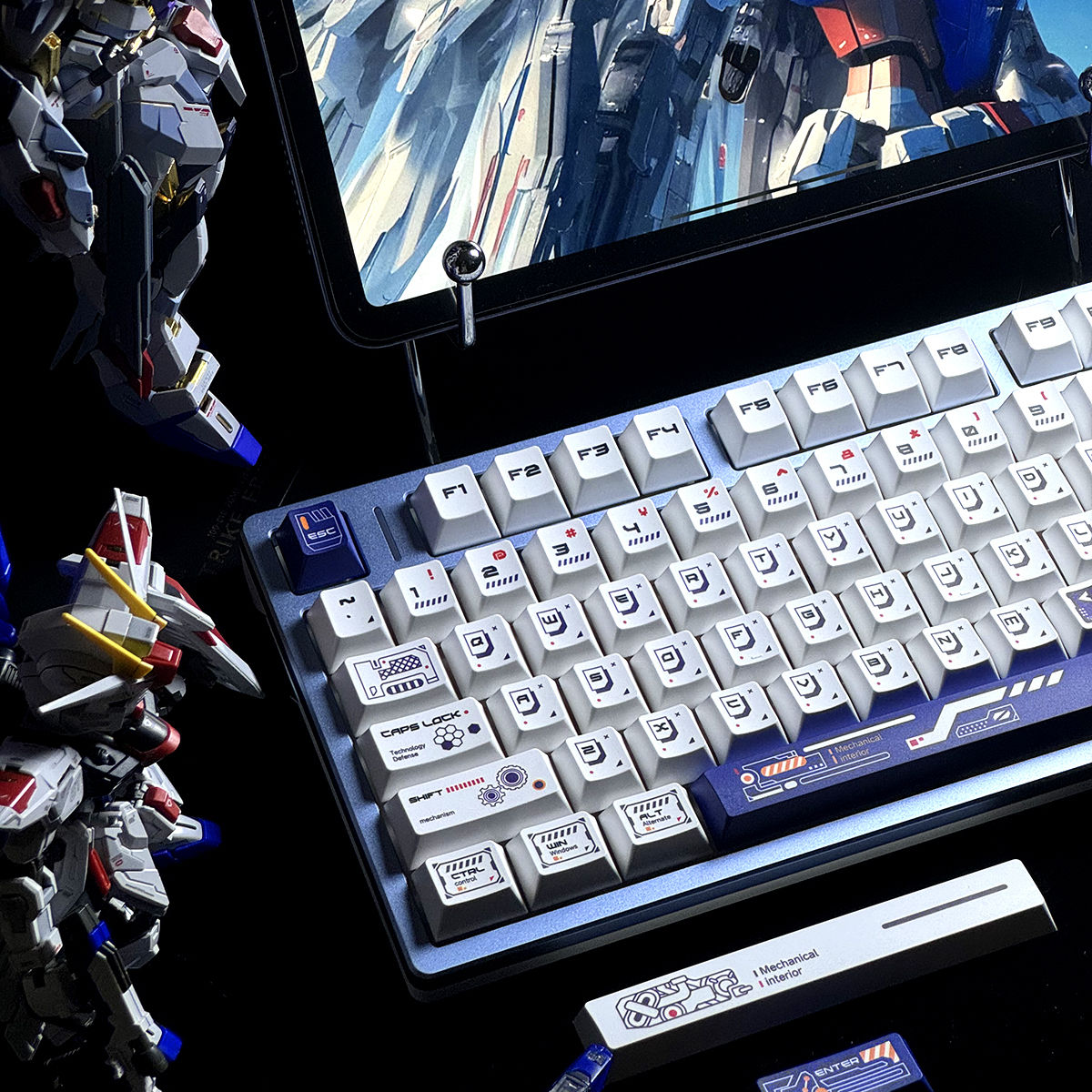 Mecha Core Cherry Profile 130+ Keys Keycaps Set (Canned)
