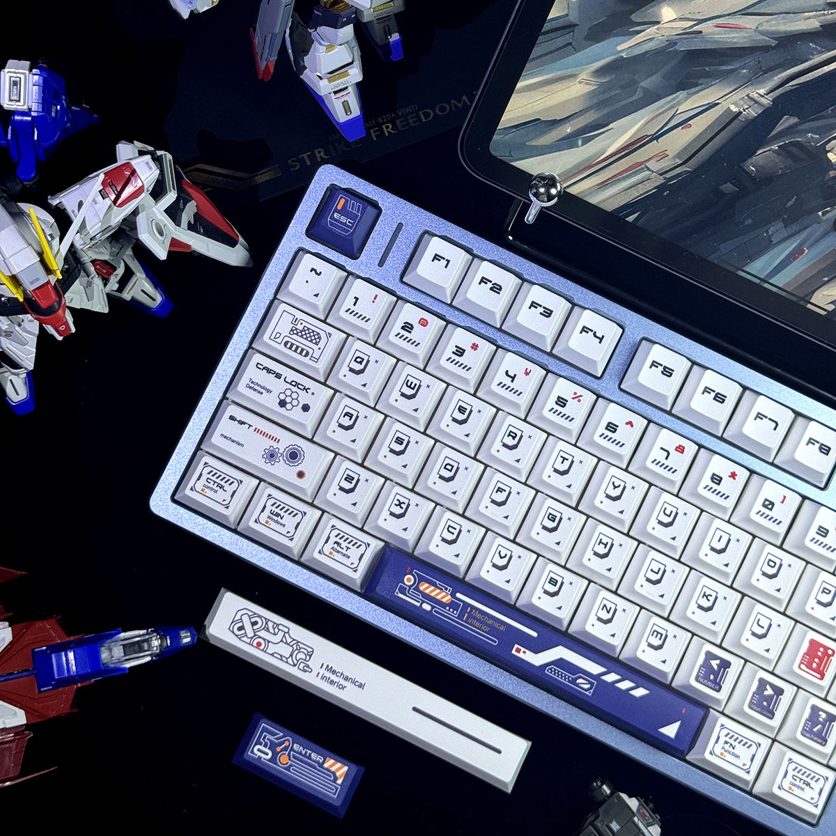 Mecha Core Cherry Profile 130+ Keys Keycaps Set (Canned)