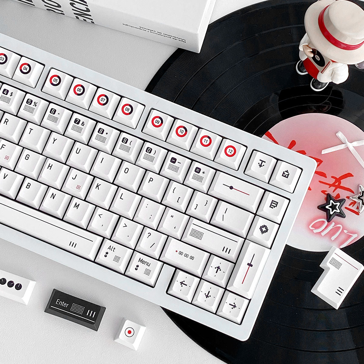 Countdown Cherry Profile 130+ Keys Keycaps Set (Canned)