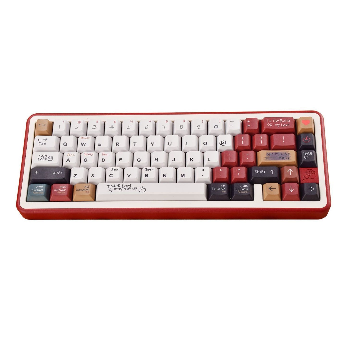 Womier Fake Love Cherry Profile 130+ Keys Keycaps Set