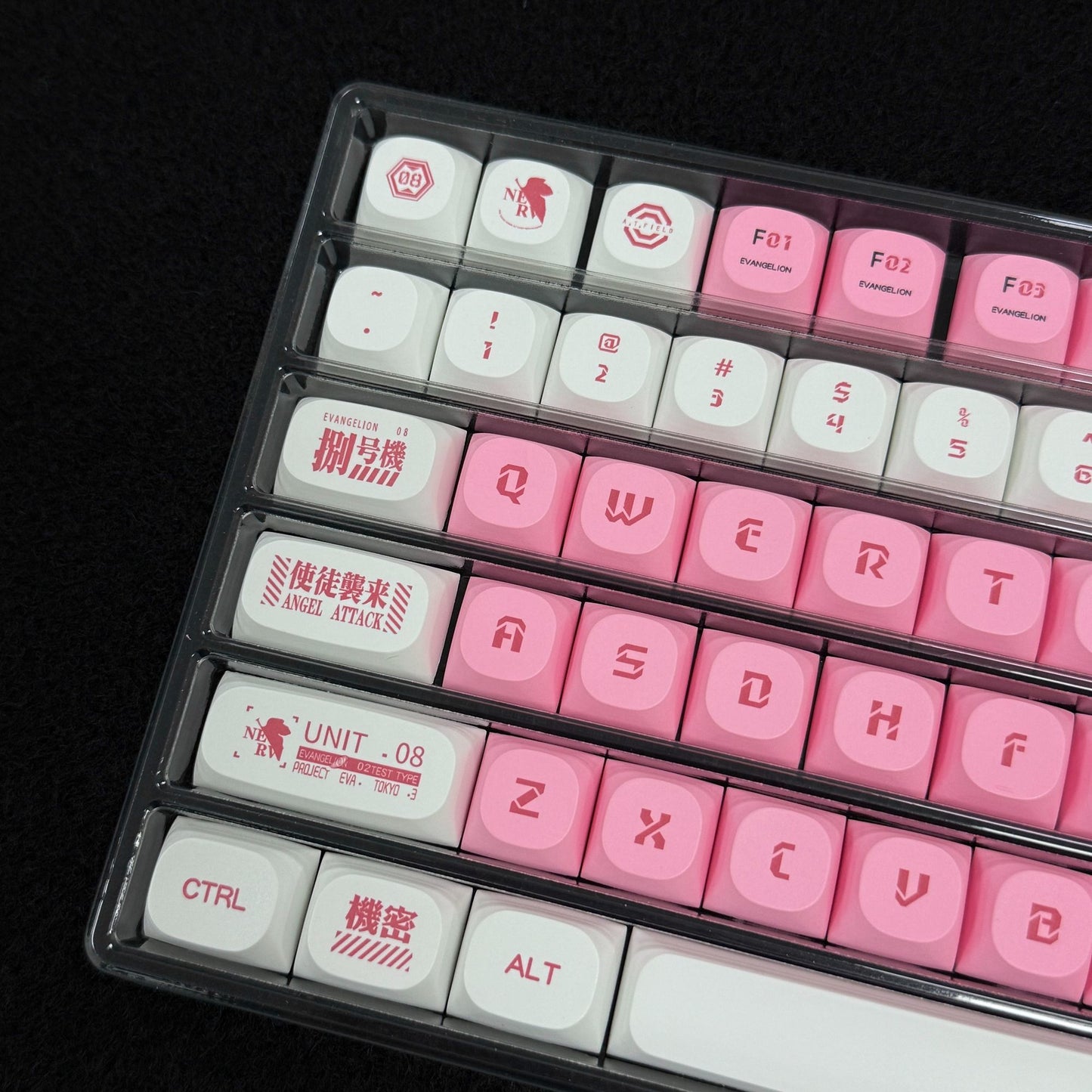 EVA 08 XDA Profile 120+ Keys Keycaps Set