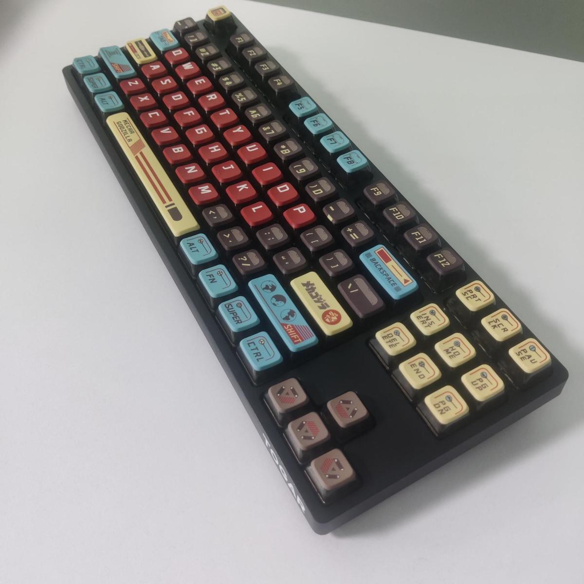 Mecha Godzilla Clone PBT PC MDA Profile 119 Keys Pudding Keycaps Set