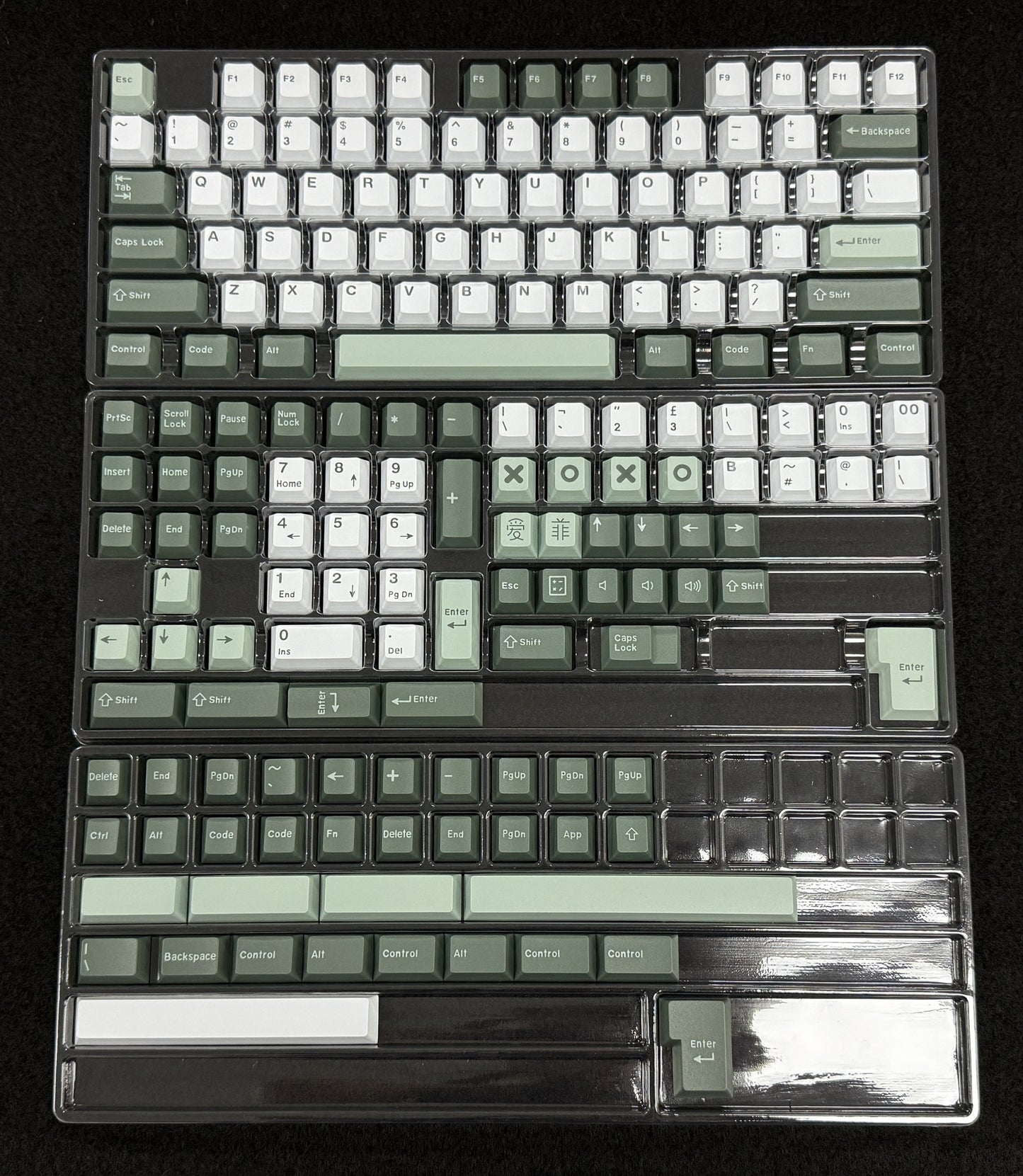 GMK Botanical XOXO Doubleshot PBT Keycaps Set