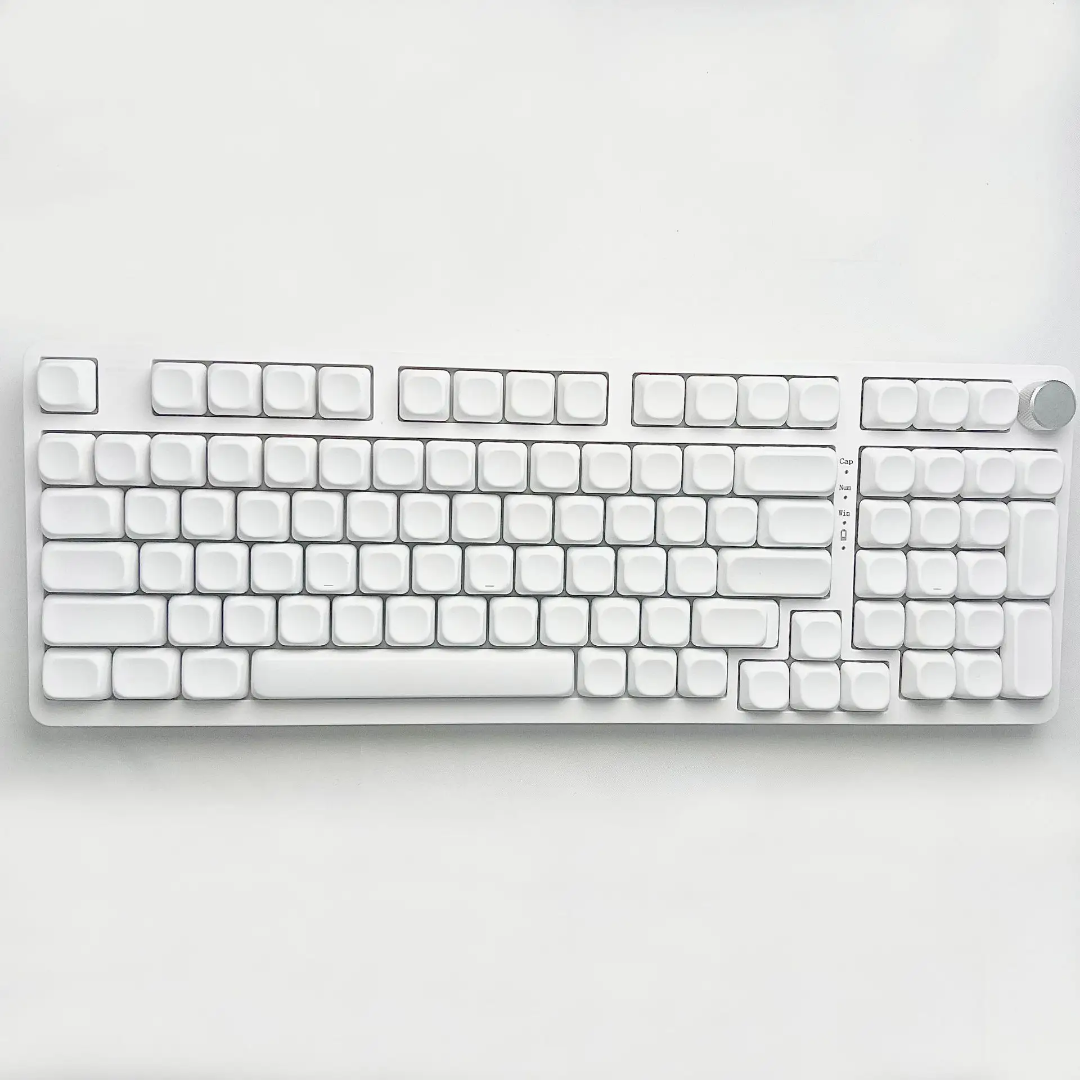 White Blank MOA Profile Keycaps Set