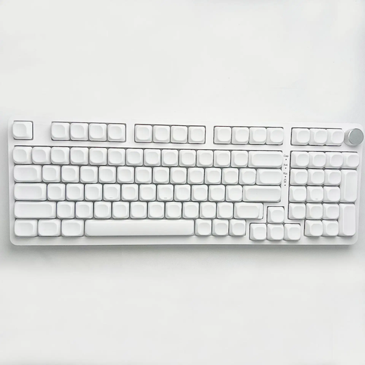 White Blank MOA Profile Keycaps Set