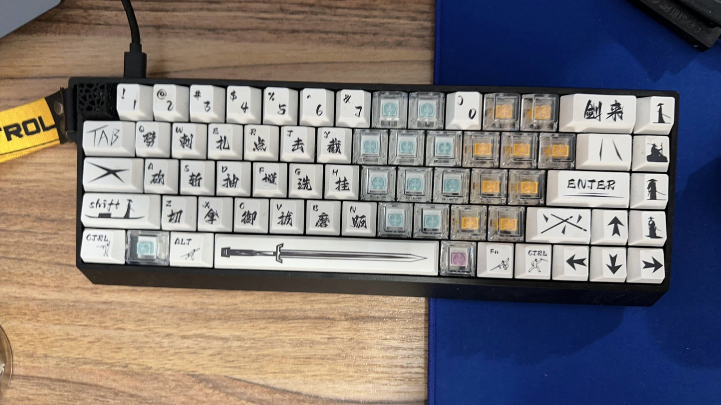 Transparent Heart Set Keycaps - 20 Keys