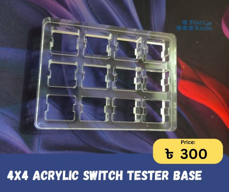 4x3 Acrylic Switch Tester Base