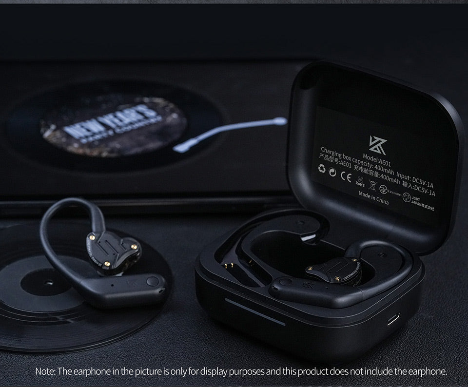 KZ AE01 Upgraded AAC ENC Wireless BT 5.4 Ear Hook for Hi-Fi IEMs