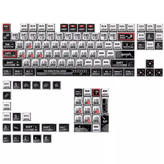 Meteorite Fall PBT SA Profile 125 Keys Pudding Keycaps Set
