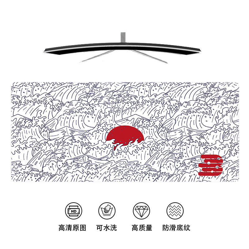 Inked Wavestorm 4mm Thick Anti Skid Deskpad 900*400*4mm