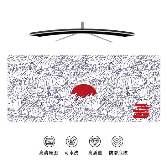 Inked Wavestorm 4mm Thick Anti Skid Deskpad 900*400*4mm