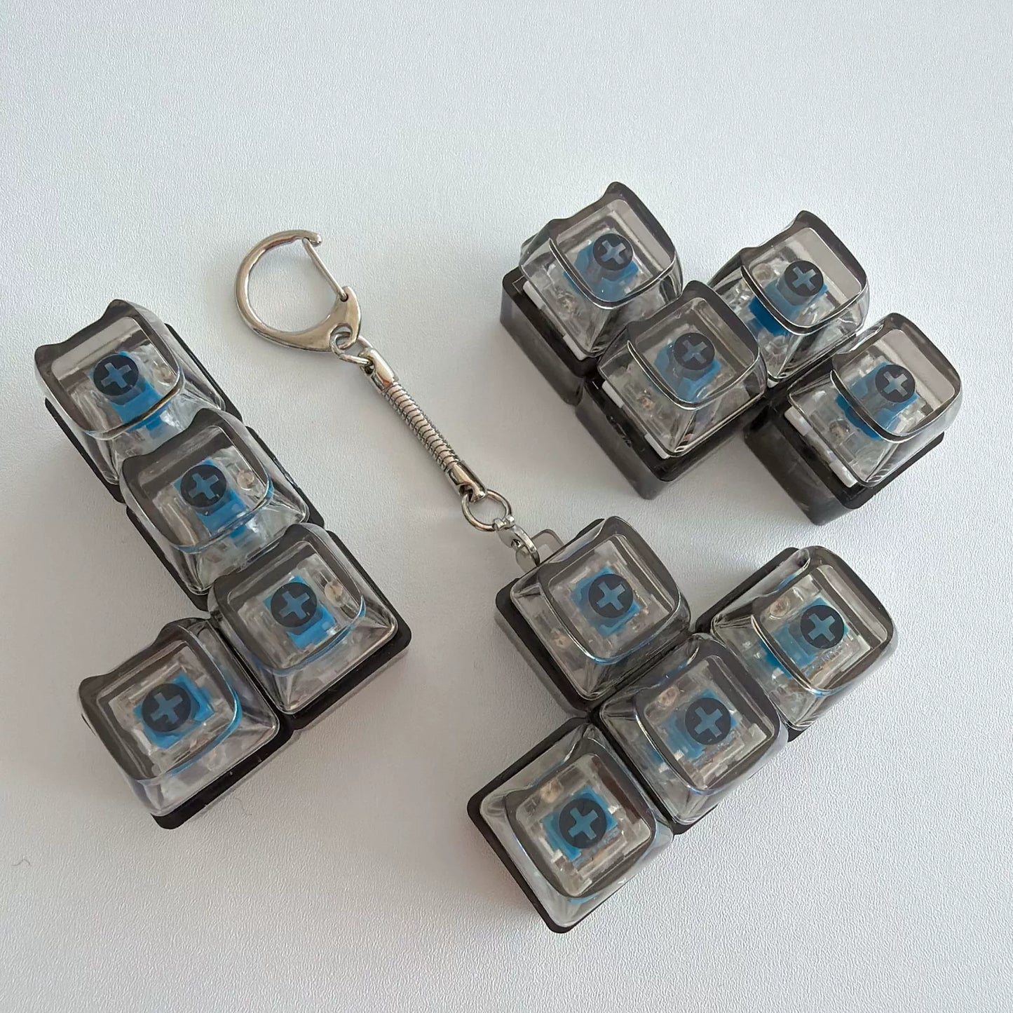Switch Tester Fidget Keychain with Switch - 4 Key MAO Profile - NO LED