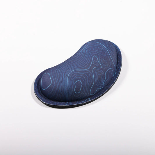 Blue Topographic Memory Foam Wrist Rest