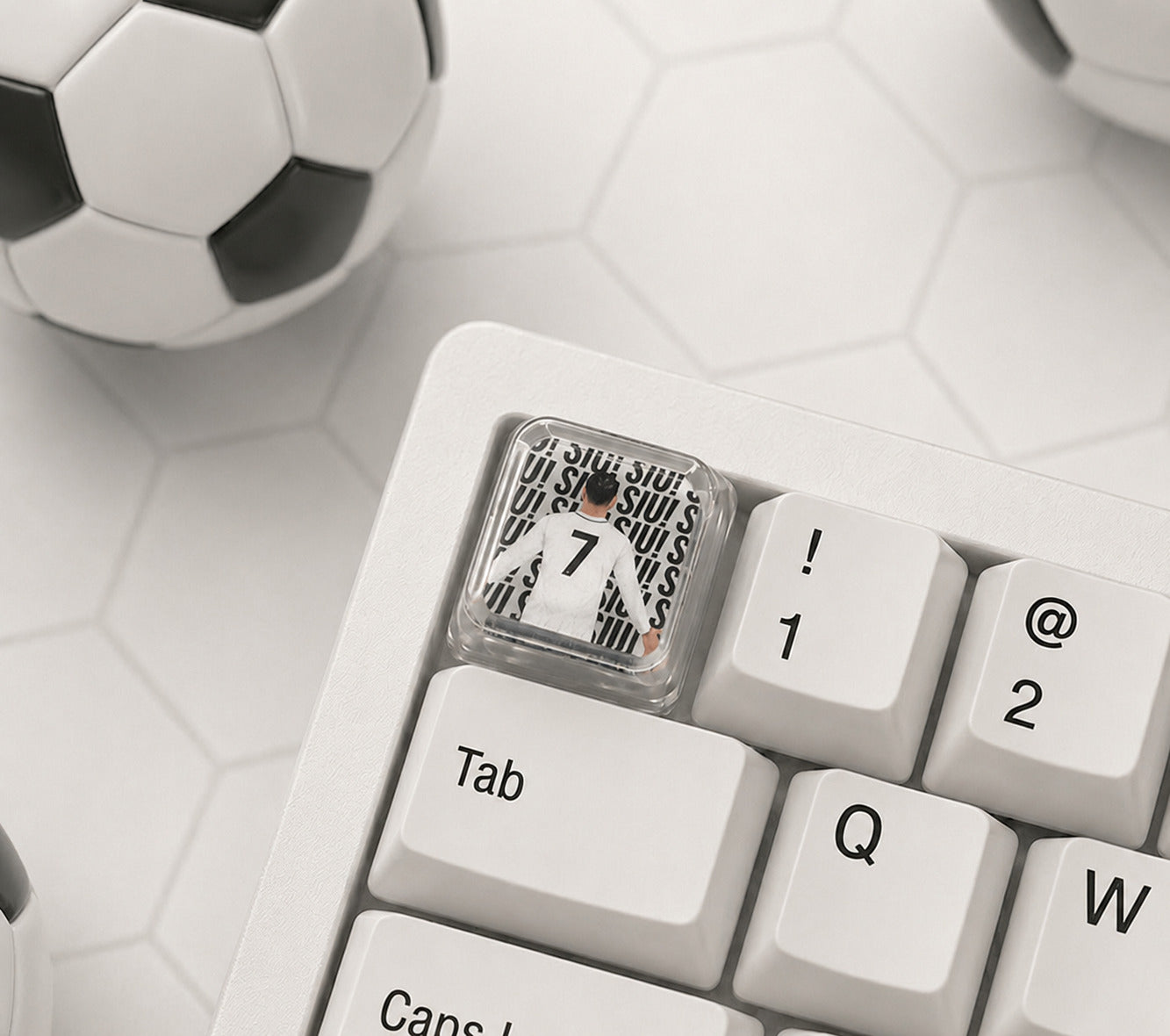 CR7 Edition Football Jersey Caps XDA Profile - Set of 5 Keys