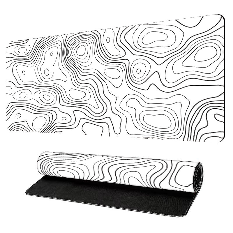 White Topographic 4mm Thick Anti Skid Deskpad 900*400*4mm Price in BD