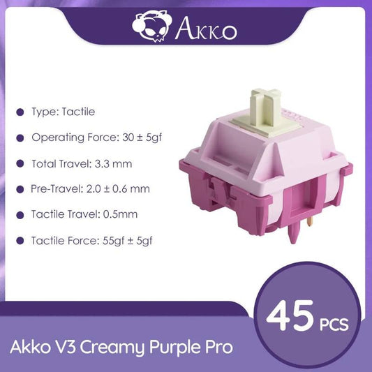 Akko V3 Creamy Purple Pro 45pc Box