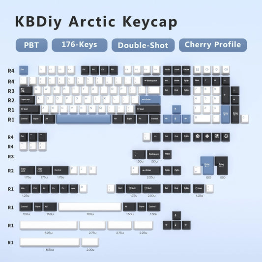 GMK Arctic Doubleshot PBT  Cherry