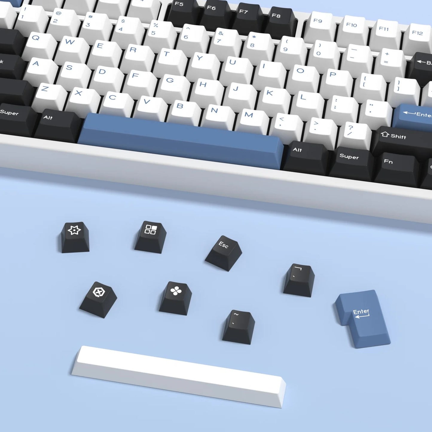 GMK Arctic Doubleshot PBT Cherry