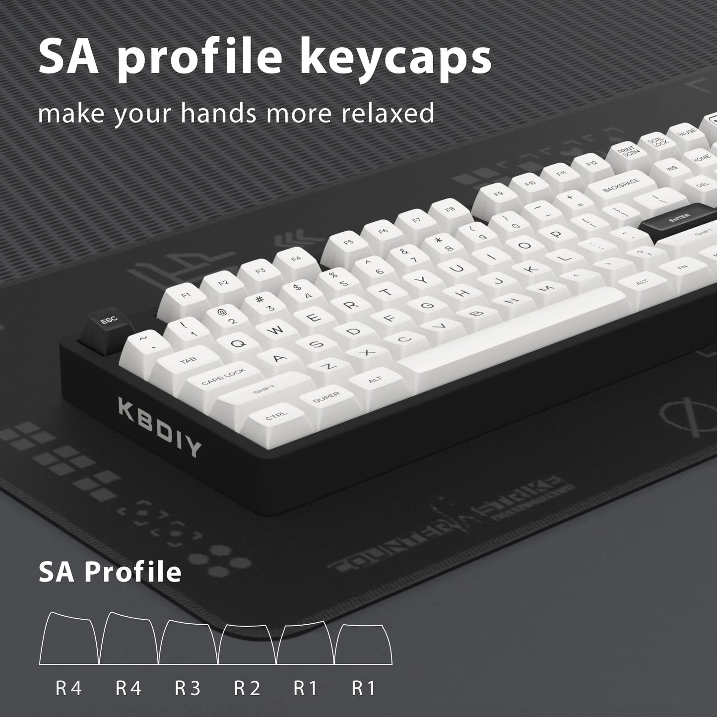 Kbdiy Bow 161 Keys SA Profile Doubleshot Keycaps Set