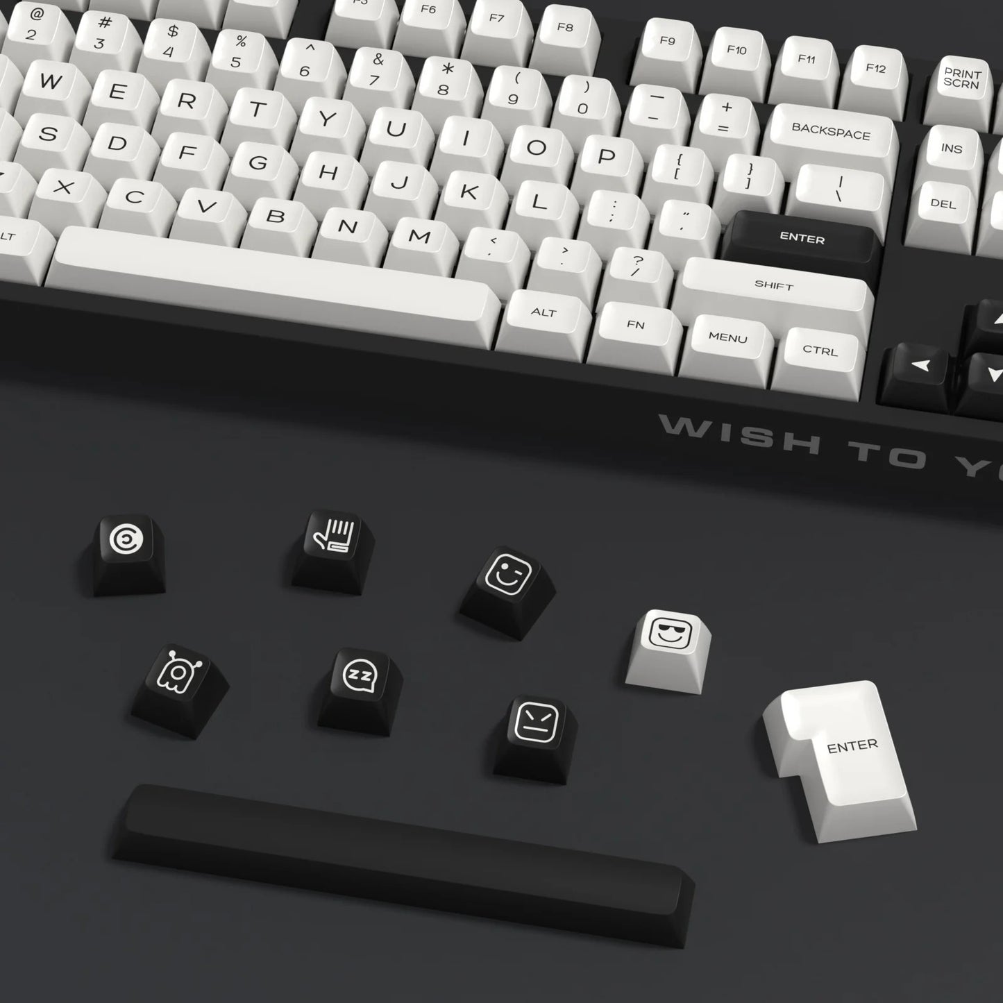 Kbdiy Bow 161 Keys SA Profile Doubleshot Keycaps Set