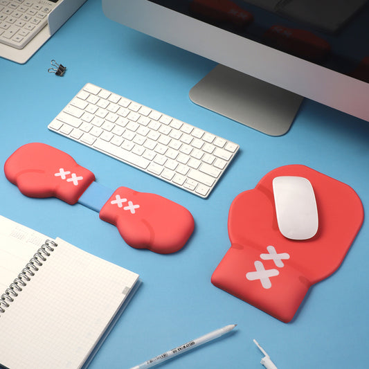 Premium Keyboard Mouse Wrist Rest - Boxing