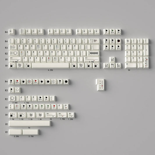 Retro Camera Themed Cherry Profile 144 Keys Keycaps Set