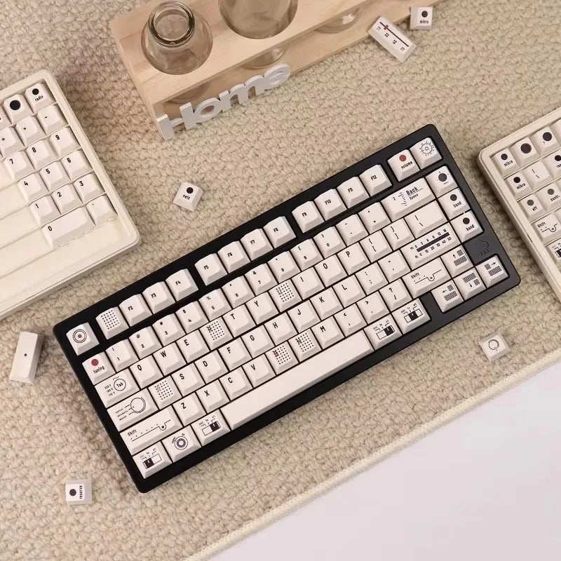 Retro Camera Themed Cherry Profile 144 Keys Keycaps Set