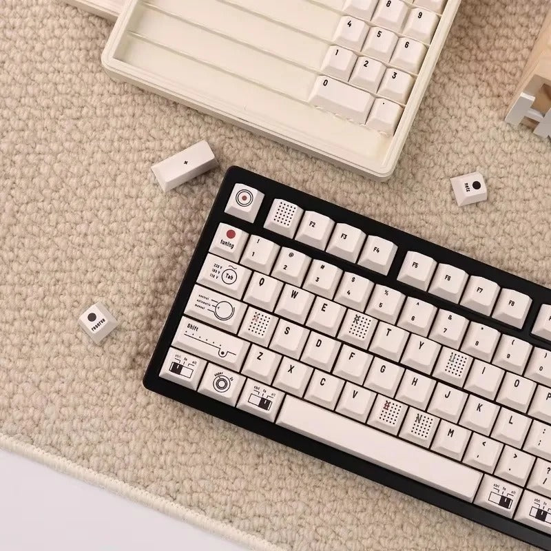 Retro Camera Themed Cherry Profile 144 Keys Keycaps Set