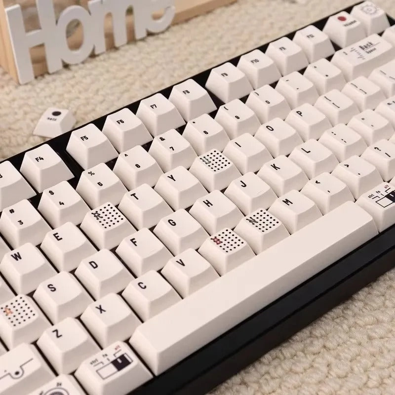 Retro Camera Themed Cherry Profile 144 Keys Keycaps Set