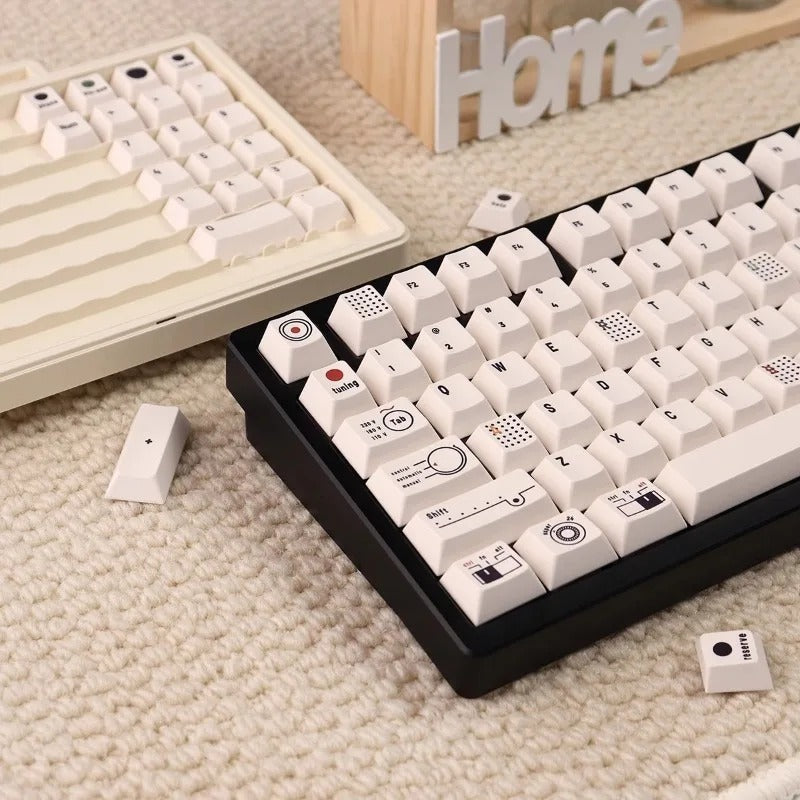 Retro Camera Themed Cherry Profile 144 Keys Keycaps Set