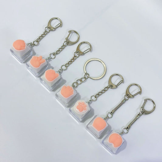 Cat Paws Switch Tester Keychain 1 Key
