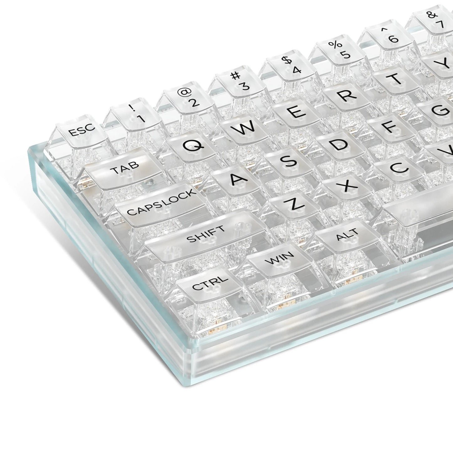 133 Key OEM Transparent/Clear Keycap - White