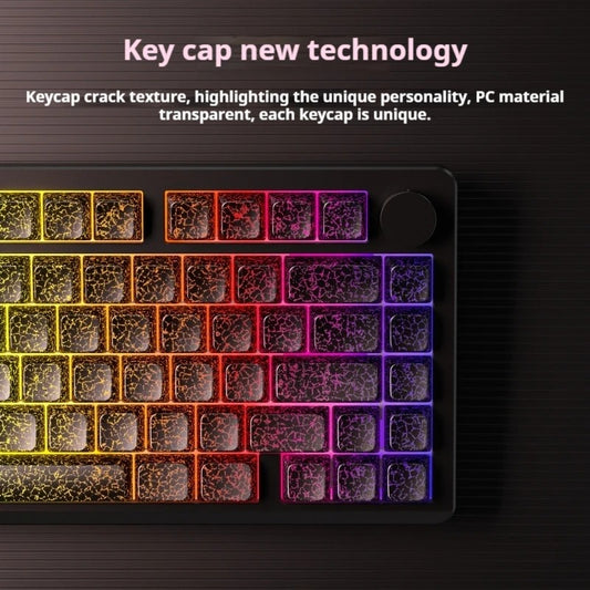 Leobog Cracked Shinethrough MDA Keycaps