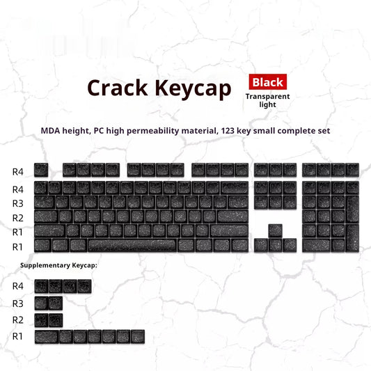 Leobog Cracked Shinethrough MDA Keycaps